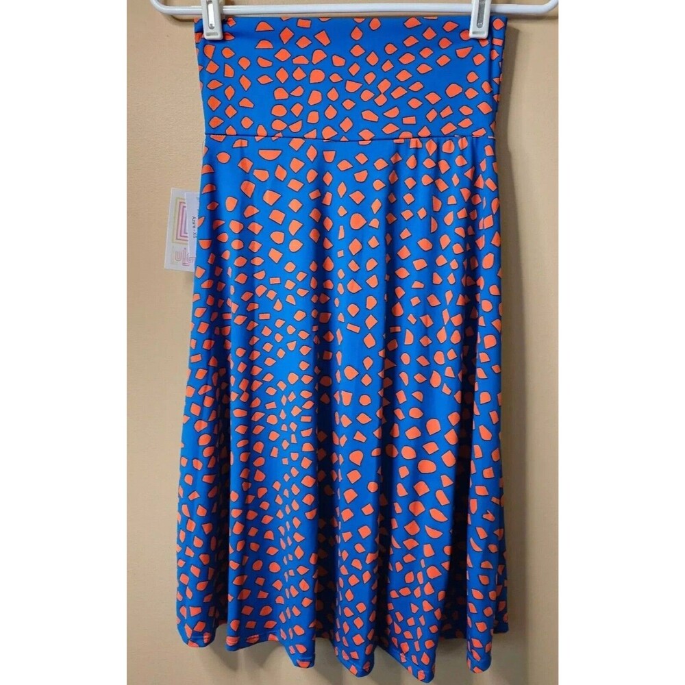LuLaRoe Women's Azure Fit & Flare Skirt A-Line Elastic Waist Pull On